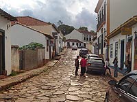 Foto 
de uma rua em Tiradentes