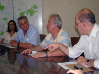 Foto da reunião na Câmara