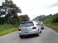 Movimento nas estradas