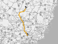 Reprodução/Arte: José Roberto Miguel Filho Mapa do trajeto