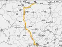 Reprodução/Arte: José Roberto Miguel Filho Mapa do trajeto