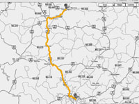 Reprodução/Arte: José Roberto Miguel Filho Mapa do trajeto