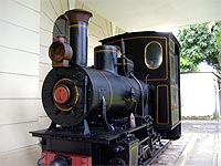 Foto do trem do museu