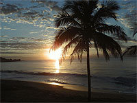 Pôr do sol em Itaoca