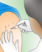 Foto 
ilustrativa de uma pessoa tomando vacina